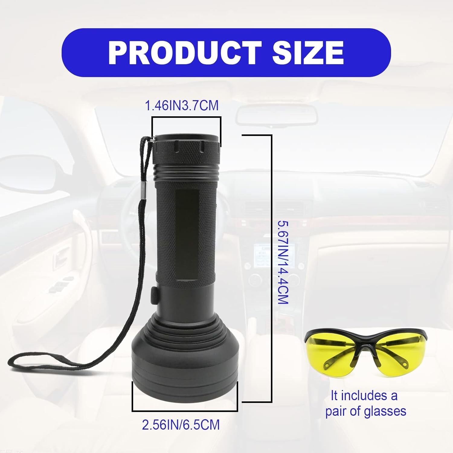 Air Conditioner Leak Detector Tool AC Leak Detector Kit UV Light for AC UV Dye