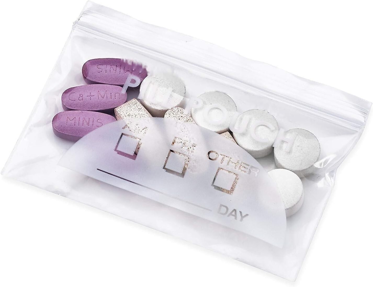 200-Pack Pill Pouches with Zipper Seal – Reusable Bags for Vitamins & Medication
