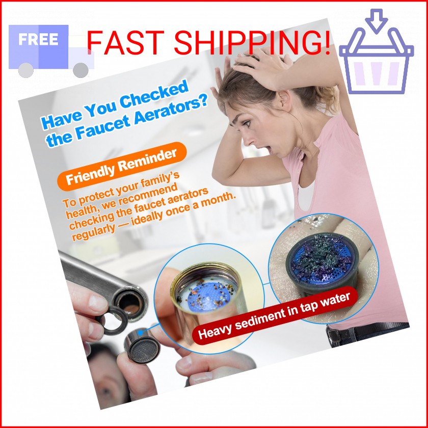 Upgraded Portable 5-in-1 Faucet Aerator Removal Tool, 304 Stainless Steel Mini A