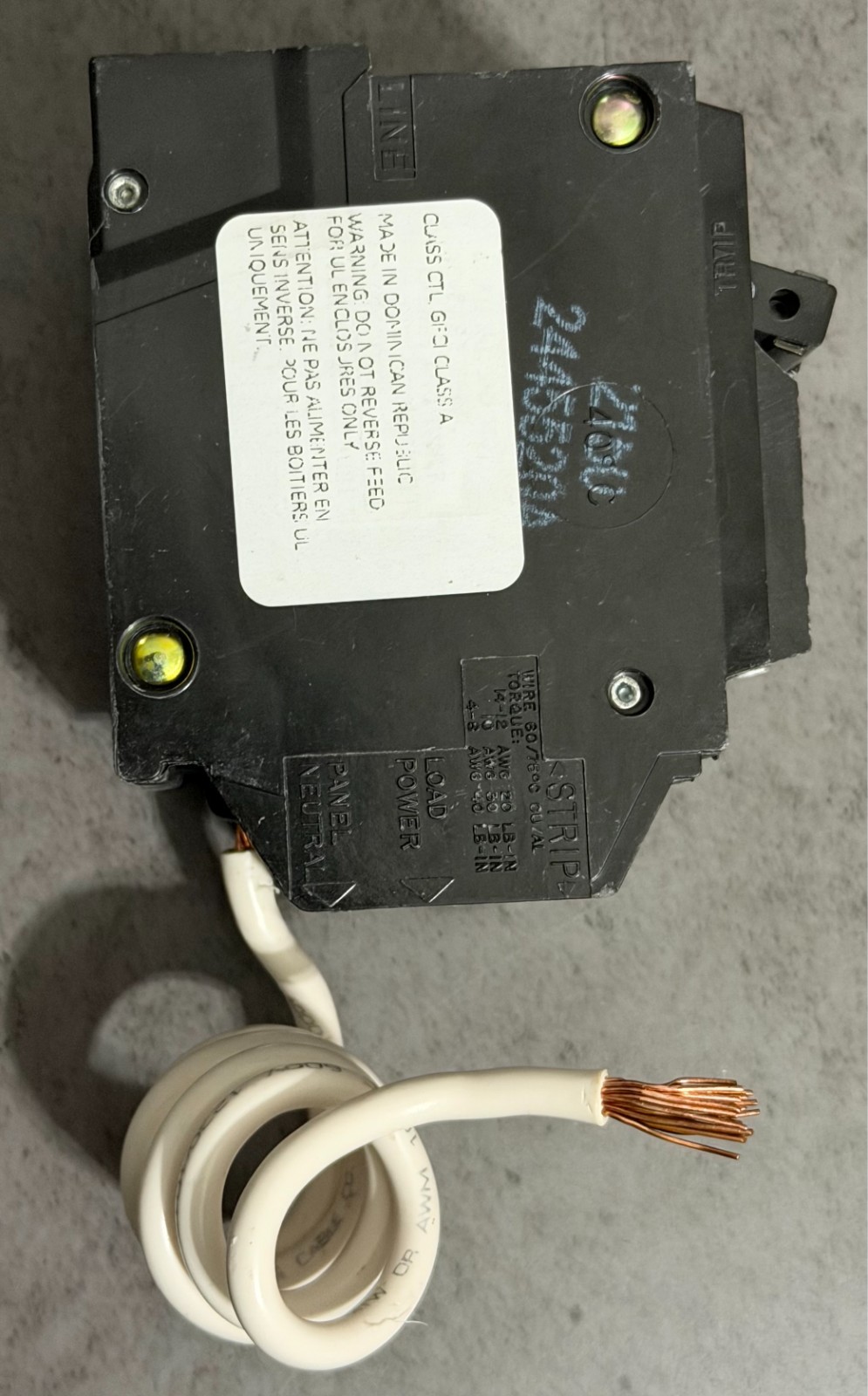 GE 50 Amp 240-Volt Double Pole Ground Fault Breaker with Self-Test THQL2150GFT2P