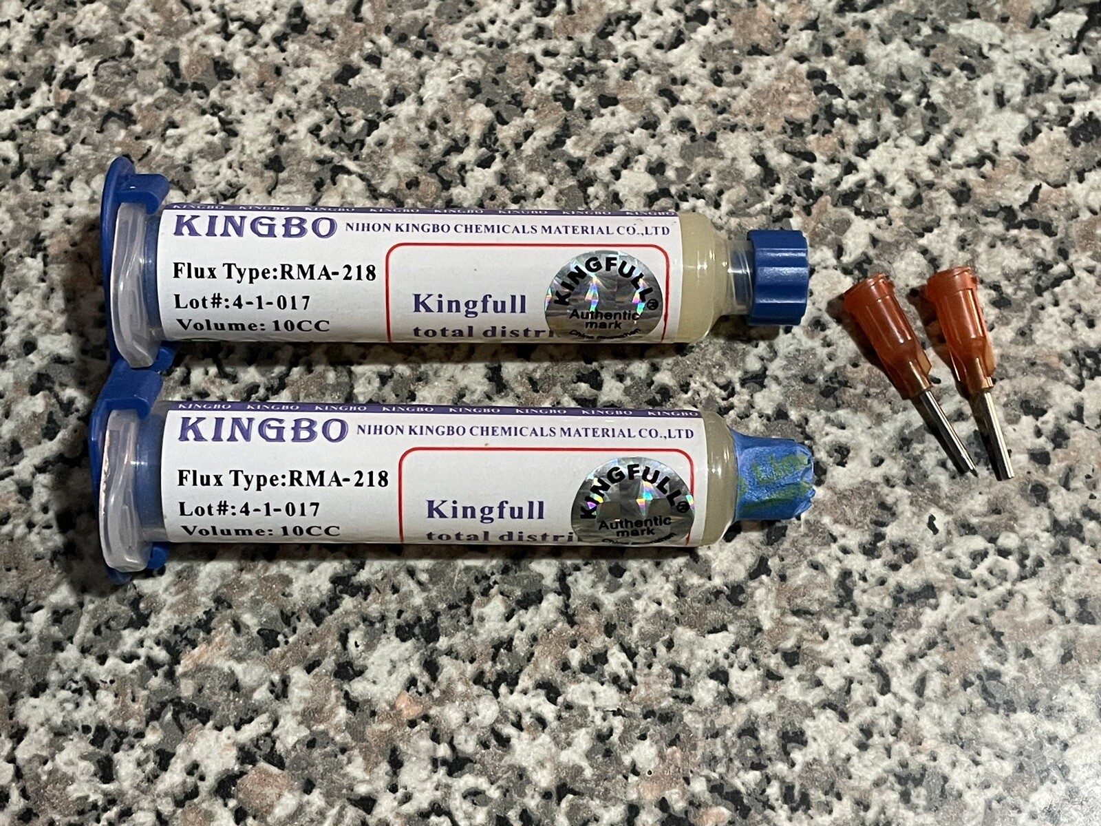Kingbo Soldering Syringe 2xlot -( 1 New 1 Used )