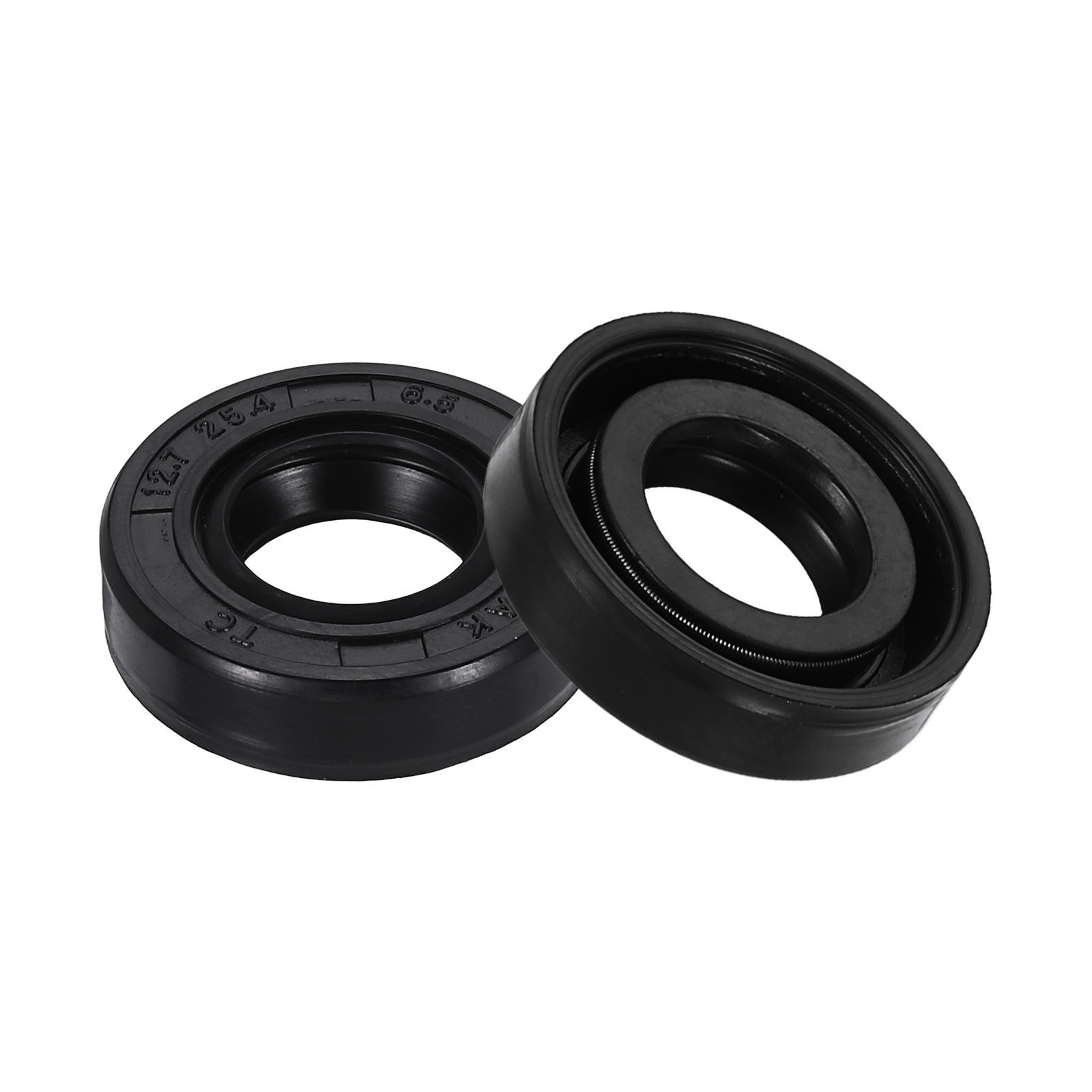 2Pcs Oil Seal 0.5″x1″x0.26″ TC Nitrile Rubber Double Lip Cover)