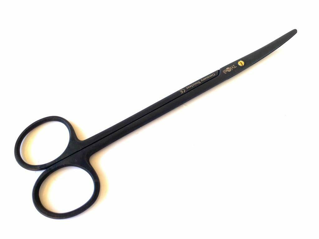 Metzenbaum Scissors 5.5″ Curved Full Black German Stainless Steel CE
