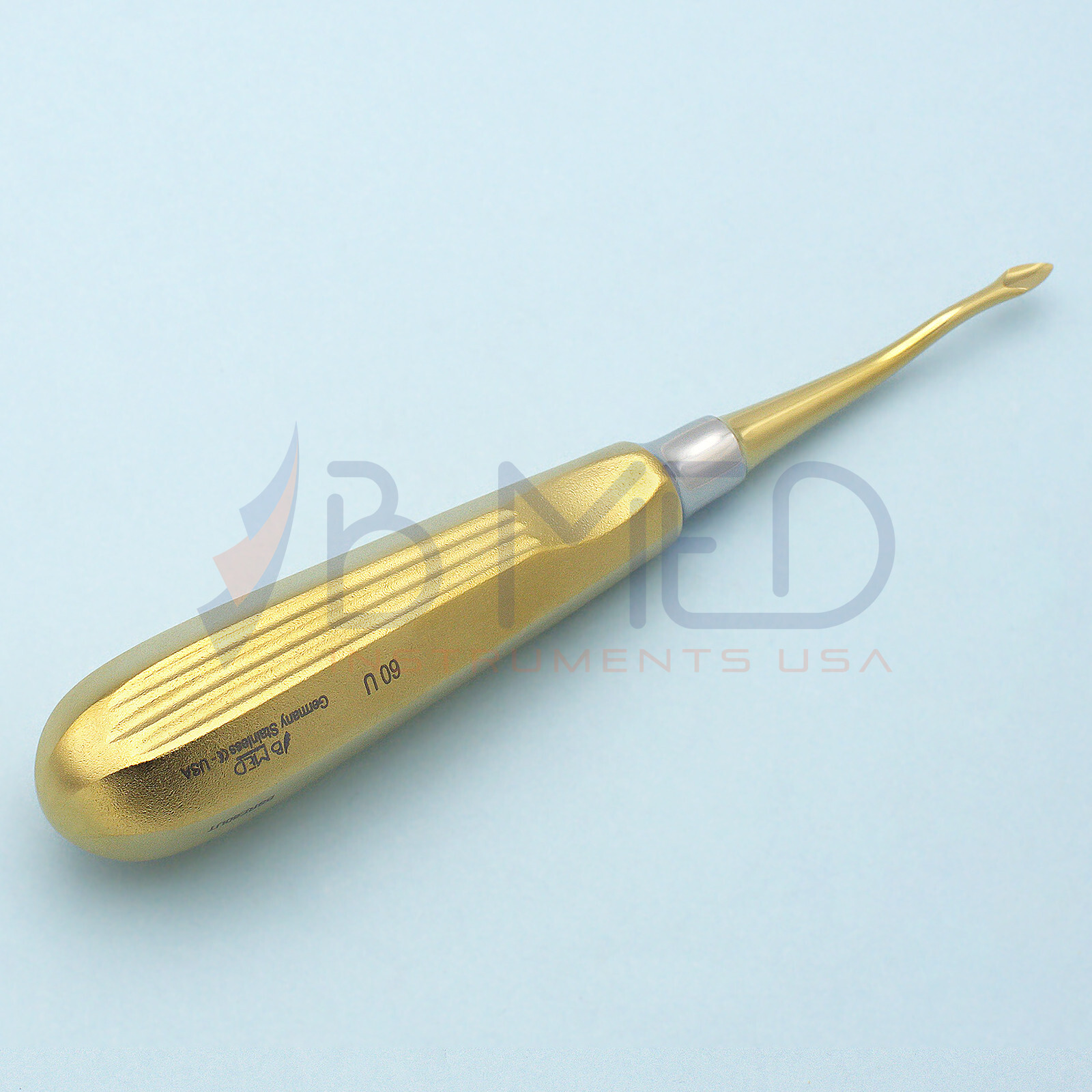 Dental Bernard Spade 60U Titanium Root Elevator Offset Bayonet Back Action Tip
