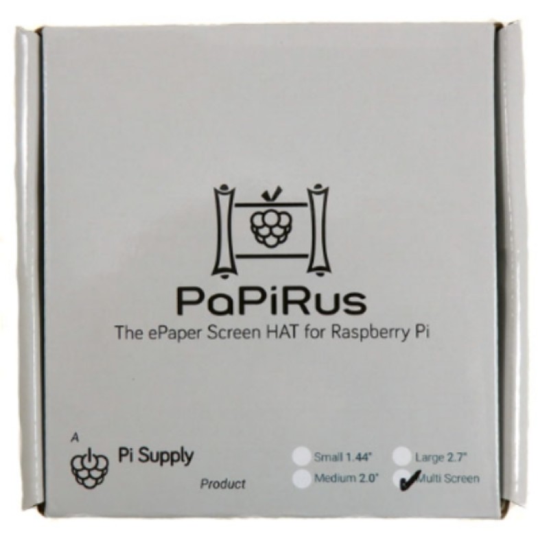 Pi Supply PaPiRus ePaper eInk Screen Kit for Raspberry Pi 1.44in 2.0in 2.7in
