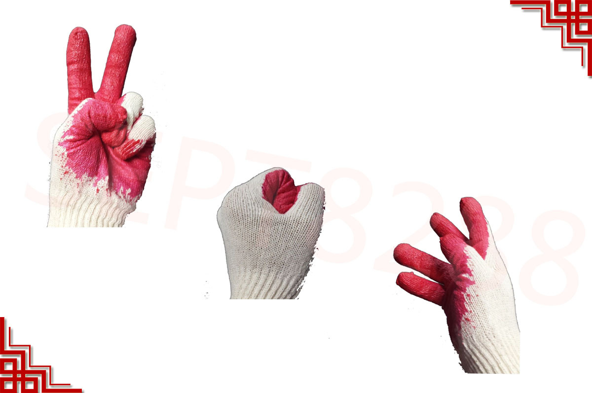 80 Pairs PREMIUM Red Latex Rubber Palm Coated Work Safety Gloves =Made in China=