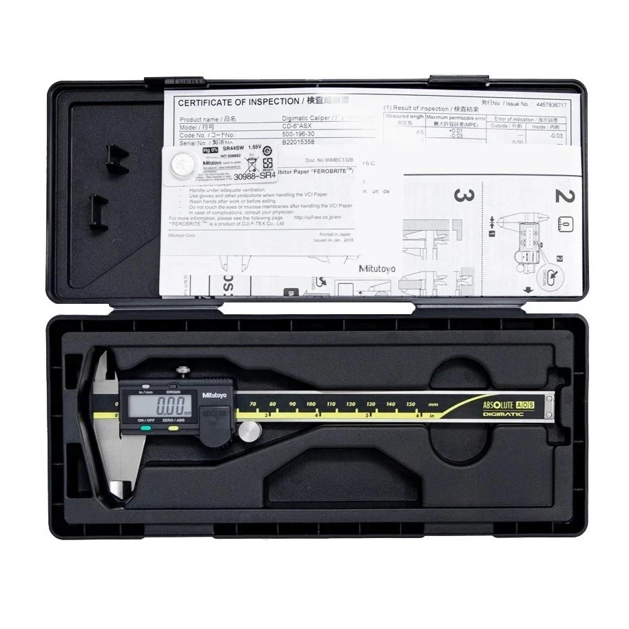 Mitutoyo 500-196-30 | 6″ / 150mm Absolute AOS Digital Caliper