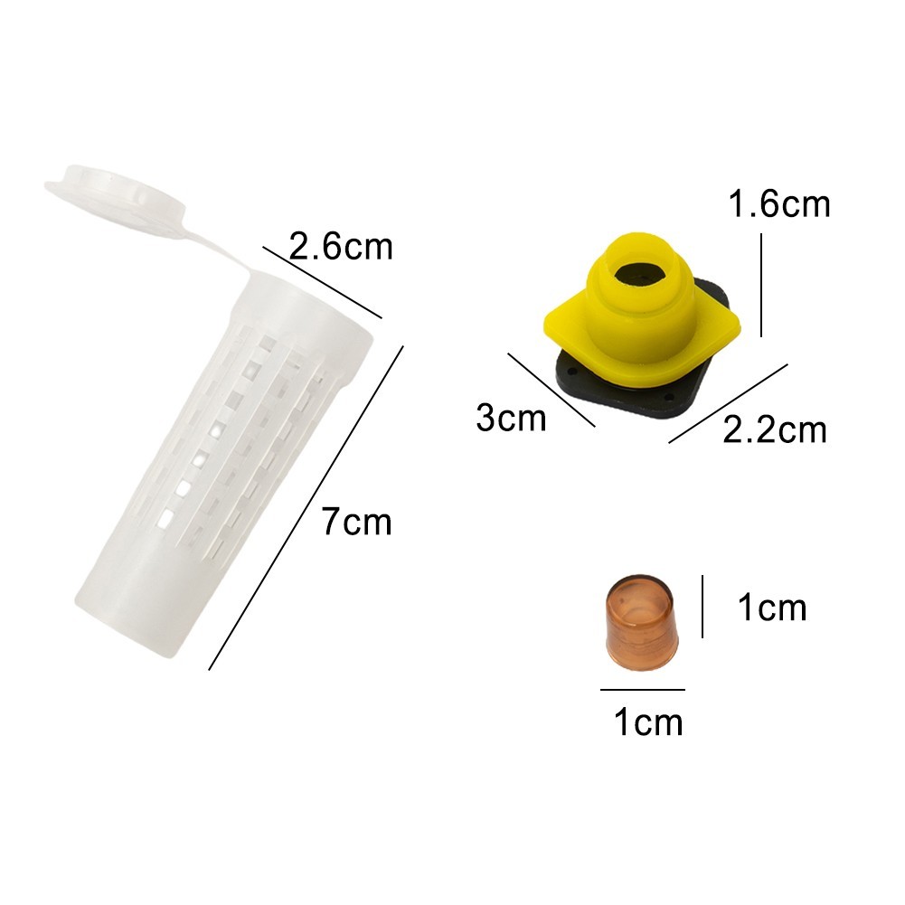 Rearing Cup Kit Plastic Bee Queen Box System Brown Complete 1 Set Home