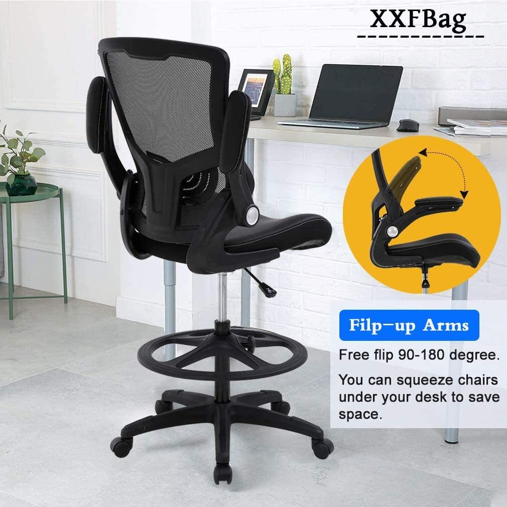 Tall Adjustable Office Chair Drafting Chair for Standing Desk Drafting Stool
