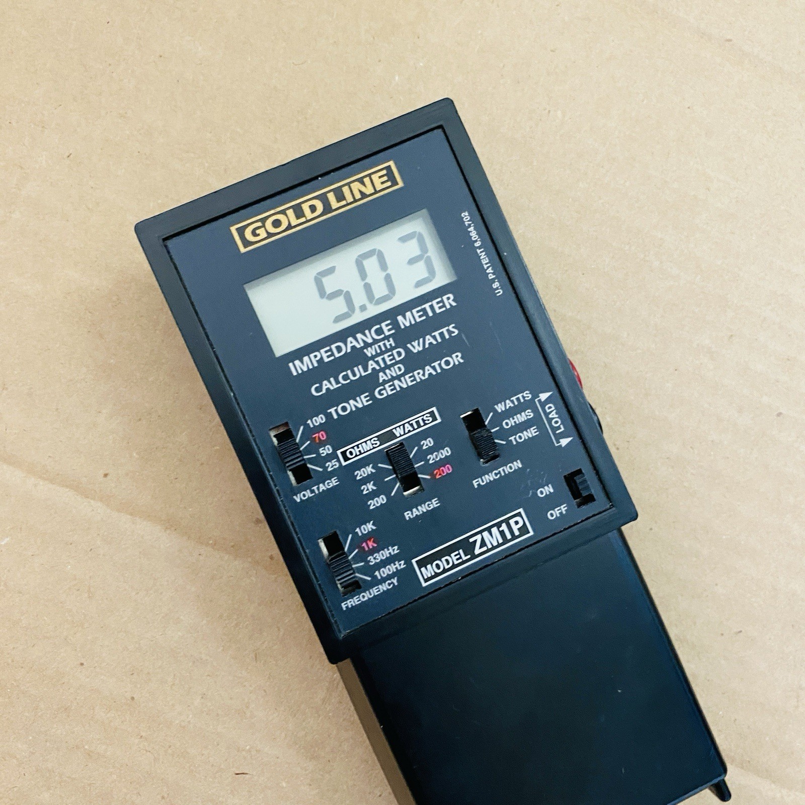 Goldline ZM1P Impedance Meter with Overload Protection – Meter Device ONLY