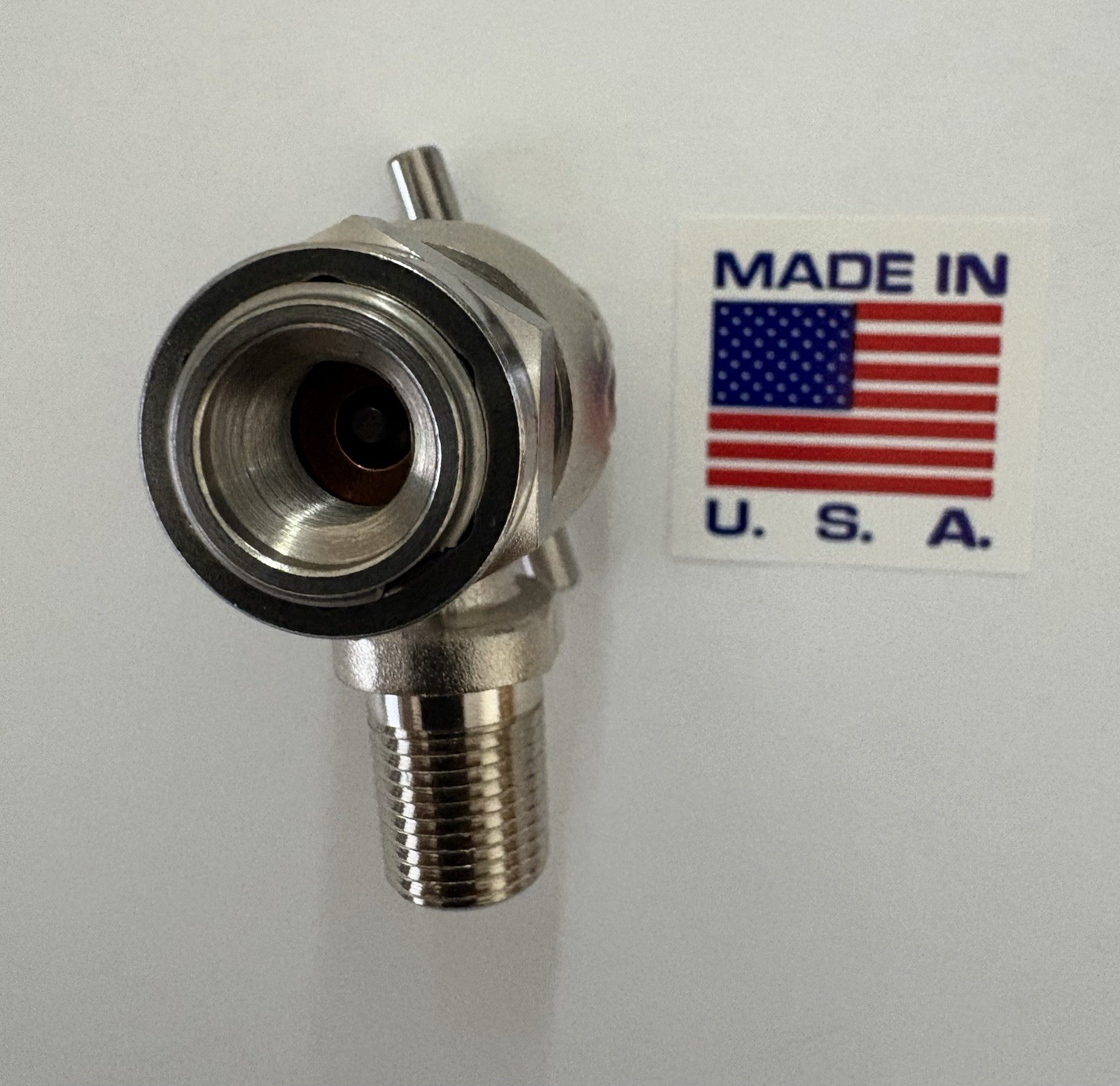 High Pressure Strut Coupler, Aircraft Tool Schrader 556, 1/8 NPT Sliver 5000 PSI