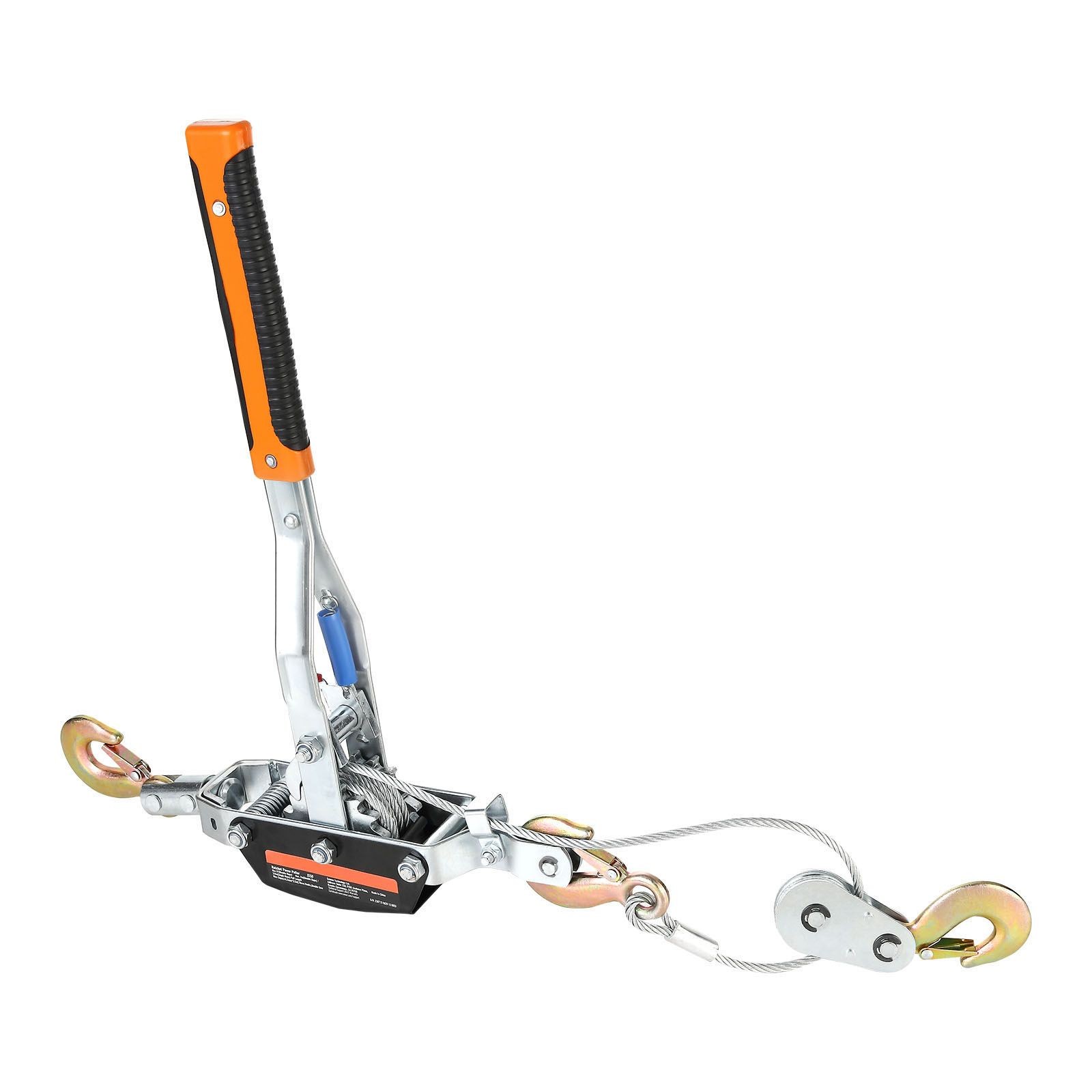 Heavy Duty 5 Ton Come Along Winch with Dual Gears & Steel Cable