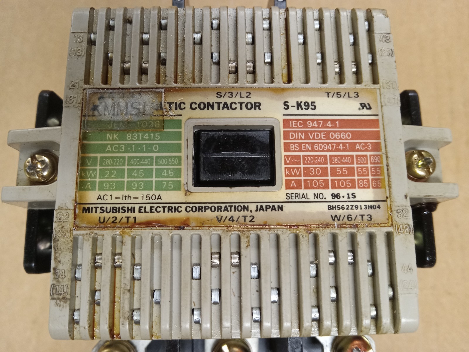 Mitsubishi S-K95 Magnetic Contactor