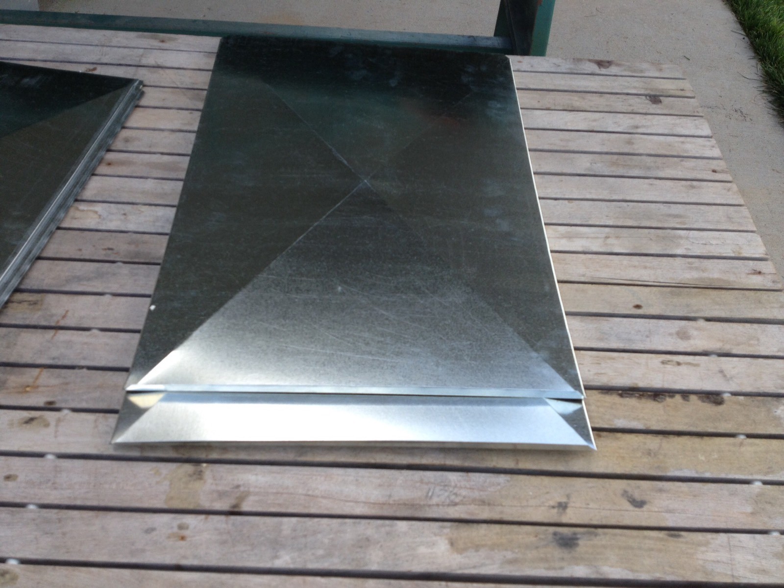 SUPPLY AIR DUCT PLENUM 16 X 14 X 12 LONG W/12 Hole GALVANIZED STEEL 26 GAUGE