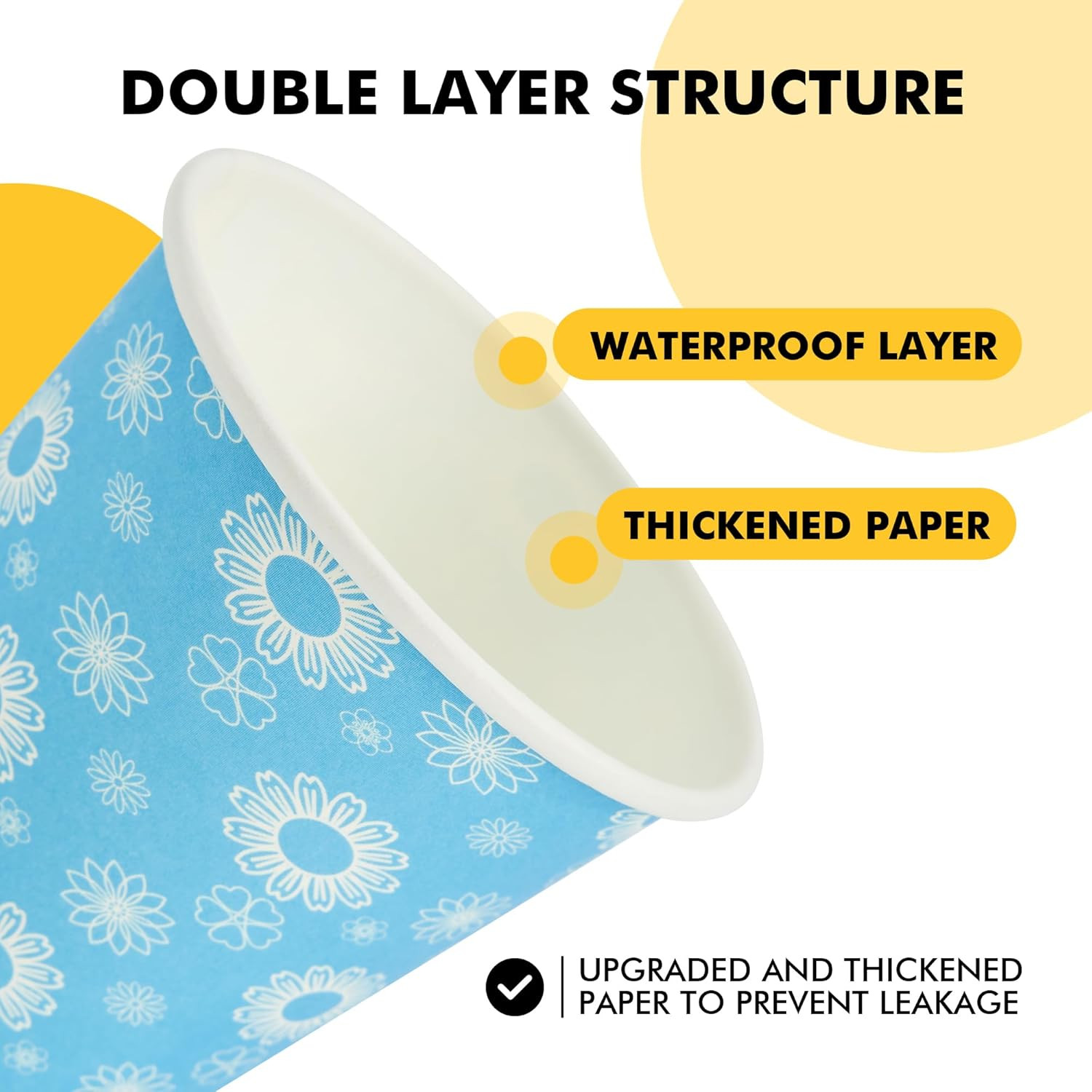 [300 Pack] Paper Cups 3 Oz, Bathroom Cups 3 Oz, Disposable Bathroom Paper Cups,