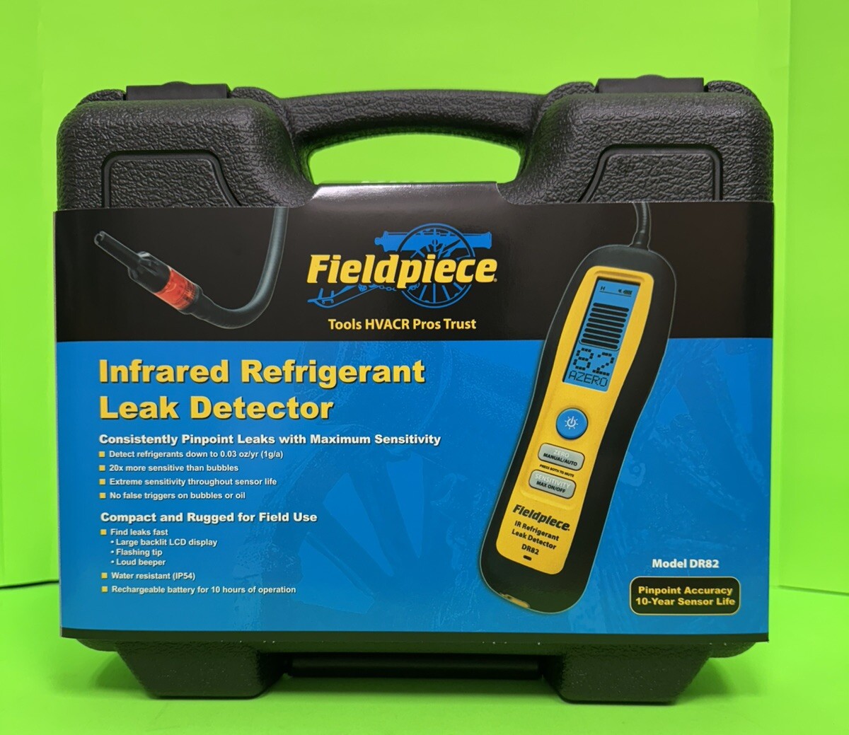 Fieldpiece DR82 Infrared Refrigerant Leak Detector W/LCD Display