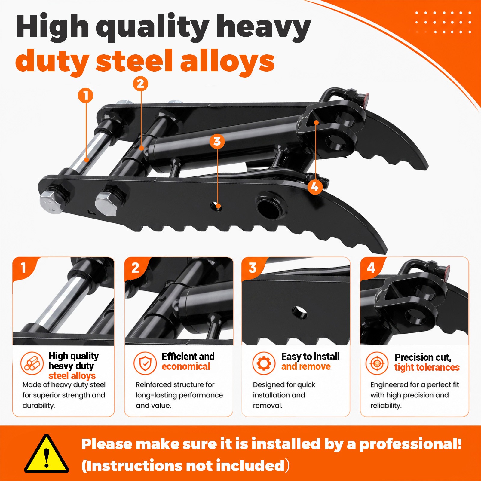 Mini Excavator Thumb Attachment Heavy Duty Heavy Duty Steel Thumb Attachment