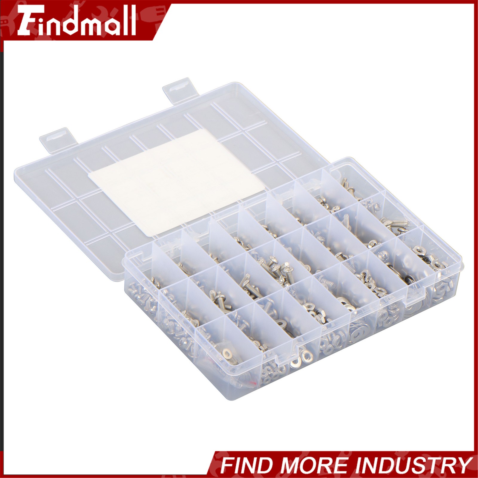 710Pcs Machine Screw Assortment Assorted Nuts Bolts and Flat Washers Kit