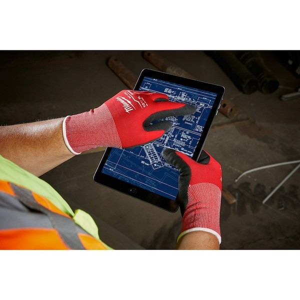 Milwaukee Tool 48-22-8902 Coated Work Gloves, Nitrile Dipped, Nylon/Lycra