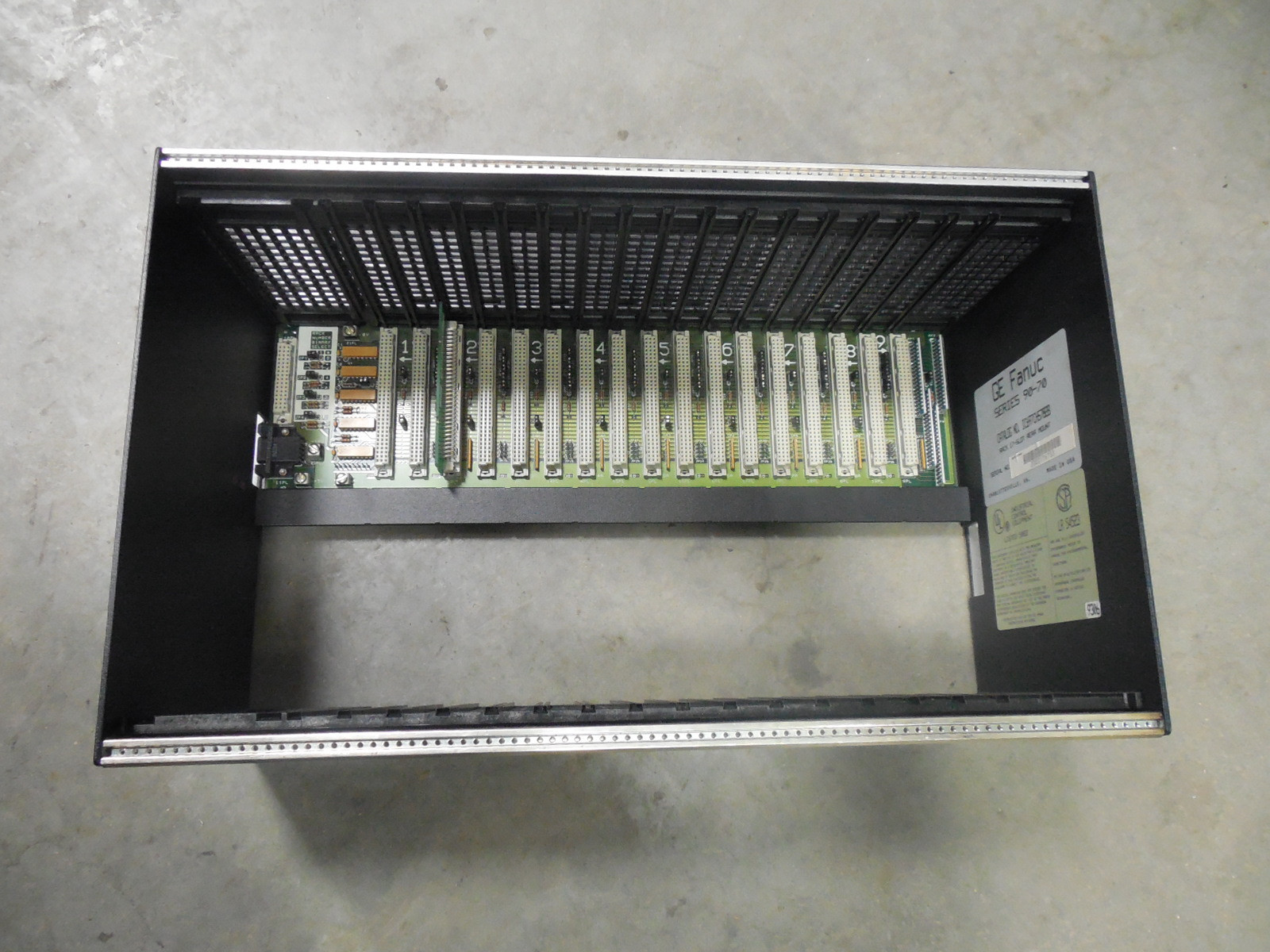 USED GE Fanuc IC697CHS782B Series 90-70 17 Slot Rear Mount Rack
