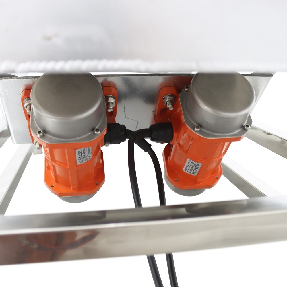 Double Layer 10mm&5mm Stainless Steel Linear Vibrating Screen Two Motor 110V