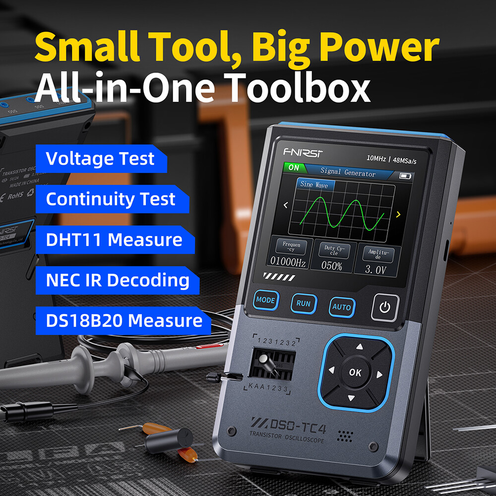 DSO-TC4 Handheld Transistor Tester Digital Oscilloscope Signal Generator 48MSa/s