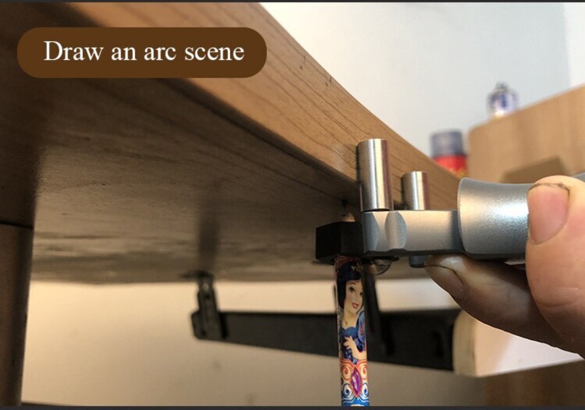 Carpenter’s Marking Tool Dual-Purpose Arc & Straight Line DIY Woodworking Tool