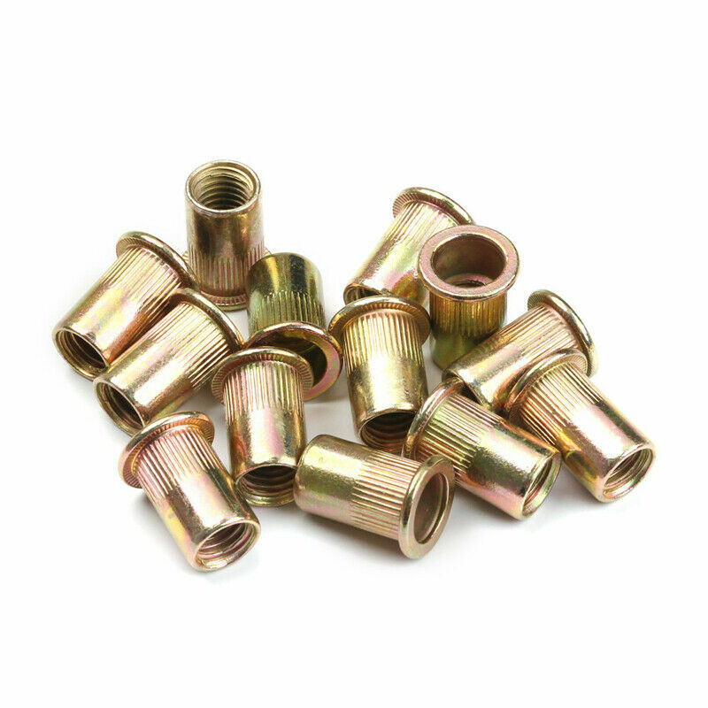 100/50pcs Carbon Steel Nutserts Rivet Nut Rivnut Nutsert M3 M4 M5 M6 M8 M10 M12