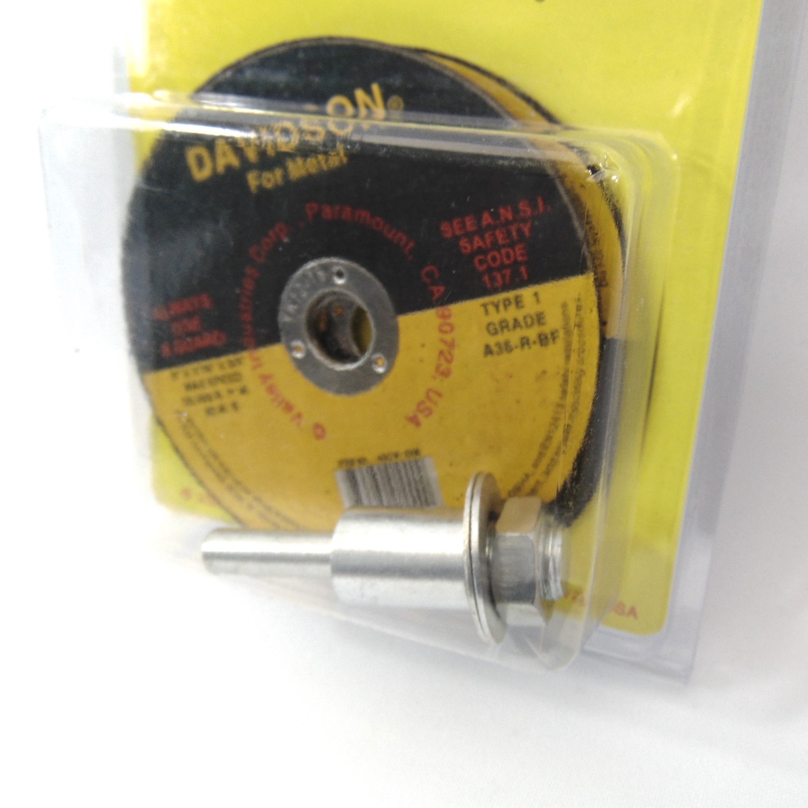 Davidson 3″ Cut-Off Wheels w/ Mandrel Metal Cutting Cutter Disc Set 3-Pack
