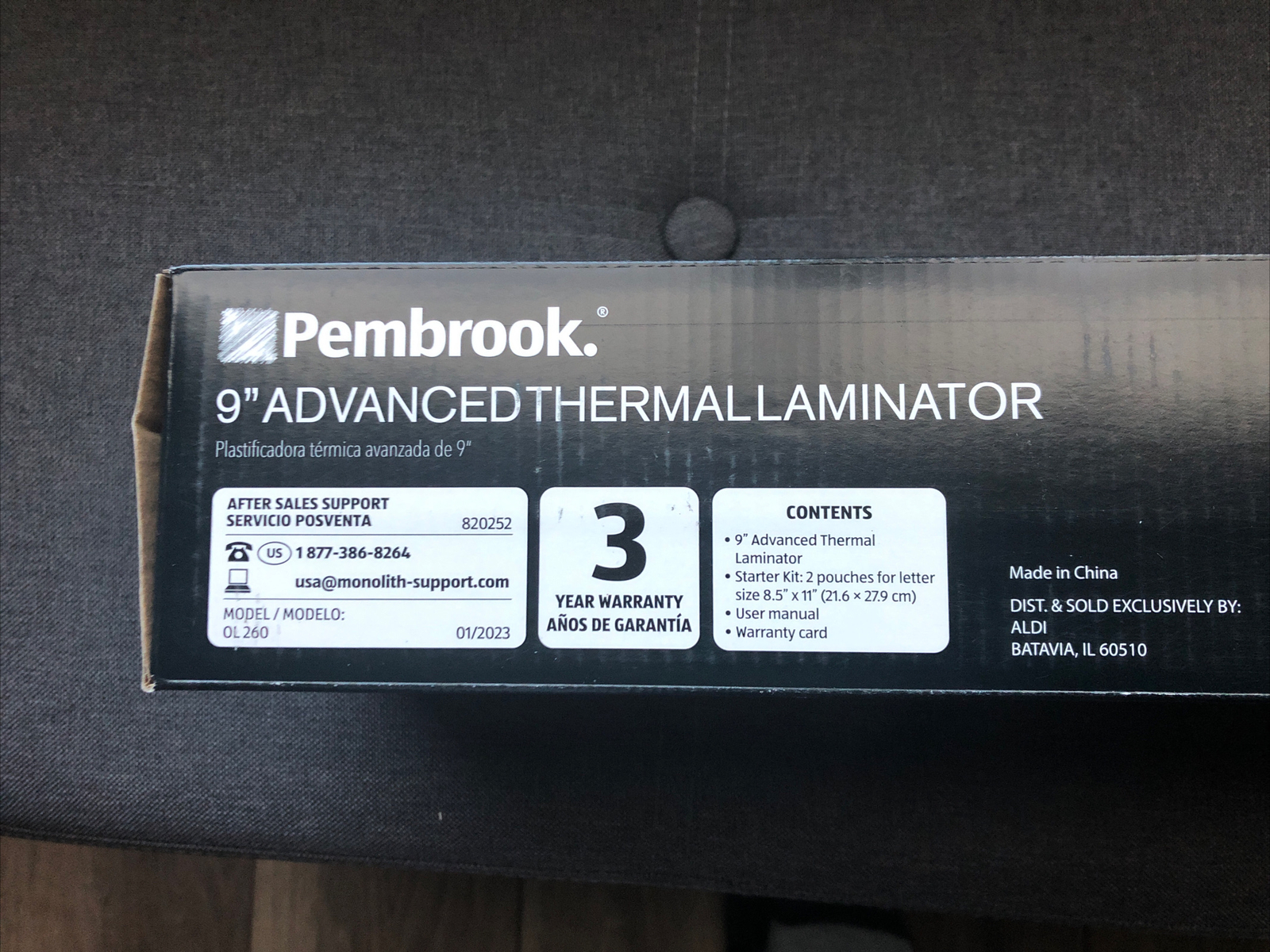 Pembroke 9″ Advanced Thermal Laminator BRAND NEW open box