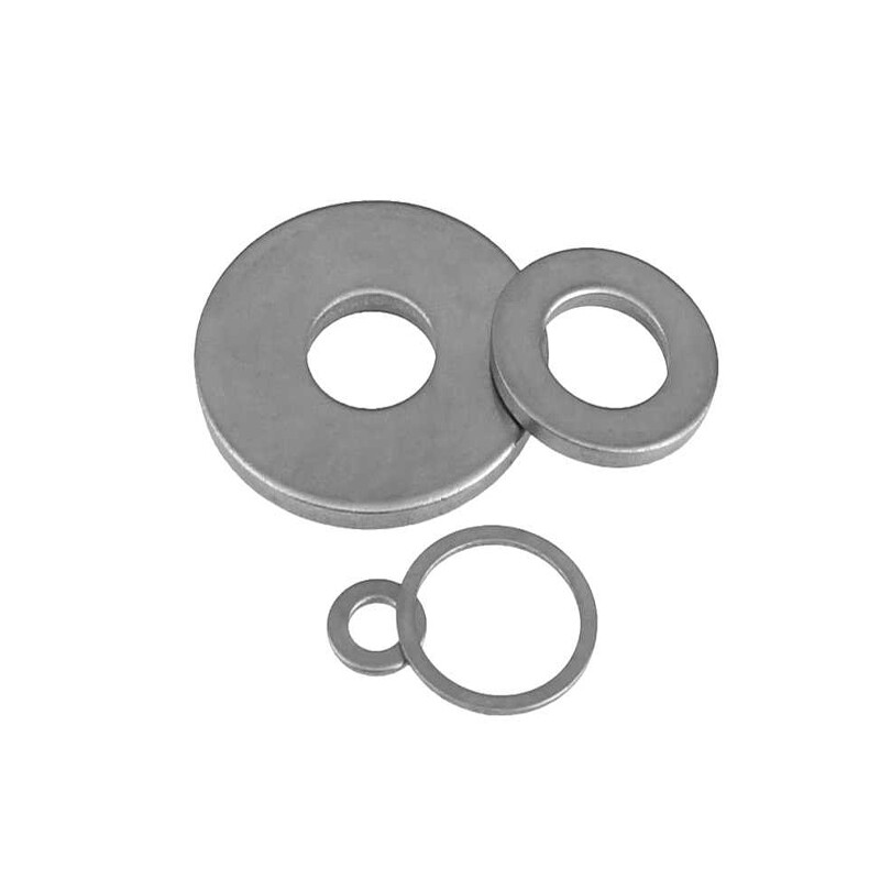 Flat Washer 304 Stainless Steel Circular Screw Washer M1.6 M2 M3 M4 M5 M6 M8-M36