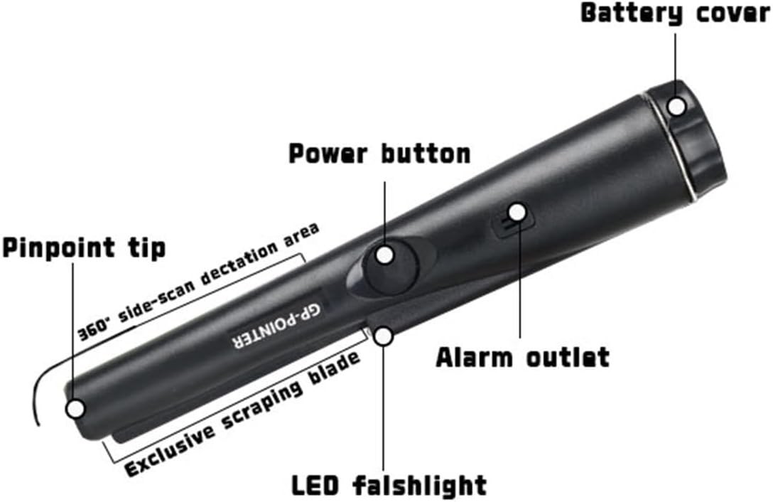 VortecSys Metal Detector Pinpointer, Professional Handheld Pointer Detector f…