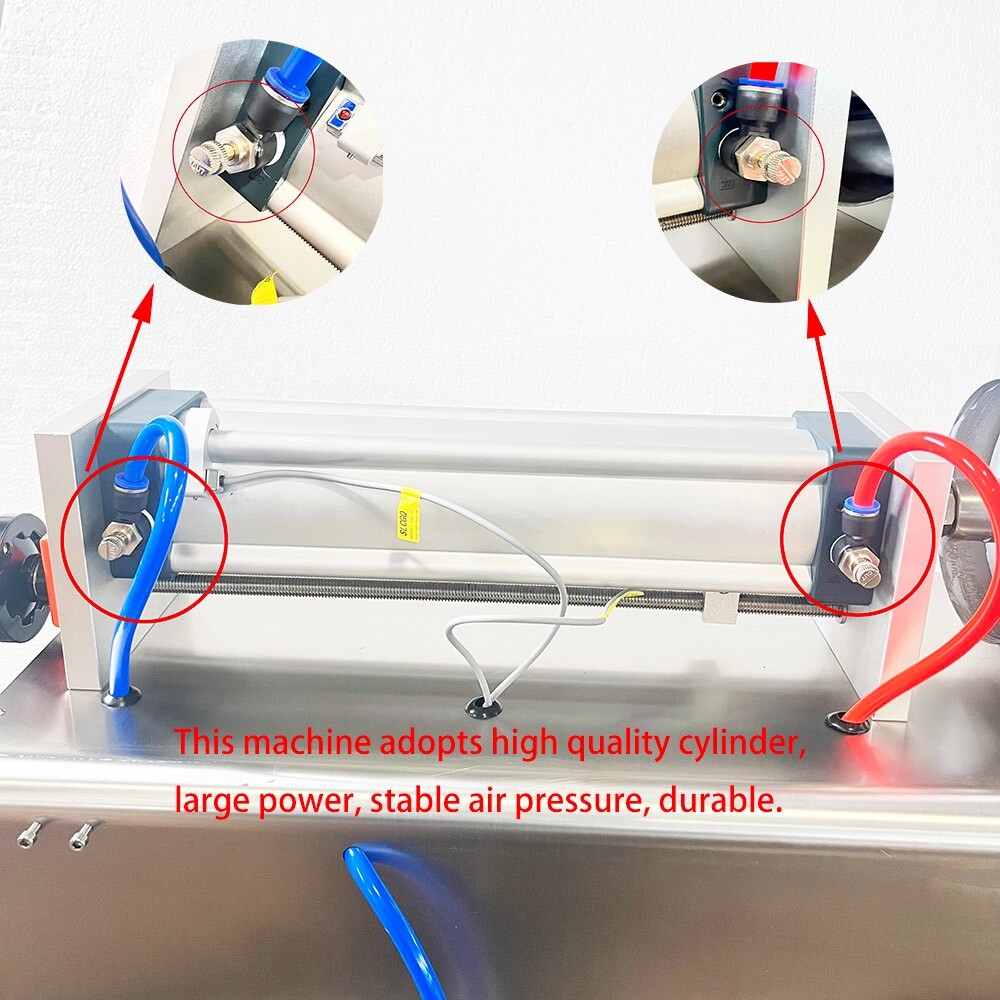 110V 1000-5000ml Paste Liquid Filling Machine Stainless Steel Pneumatic Filler