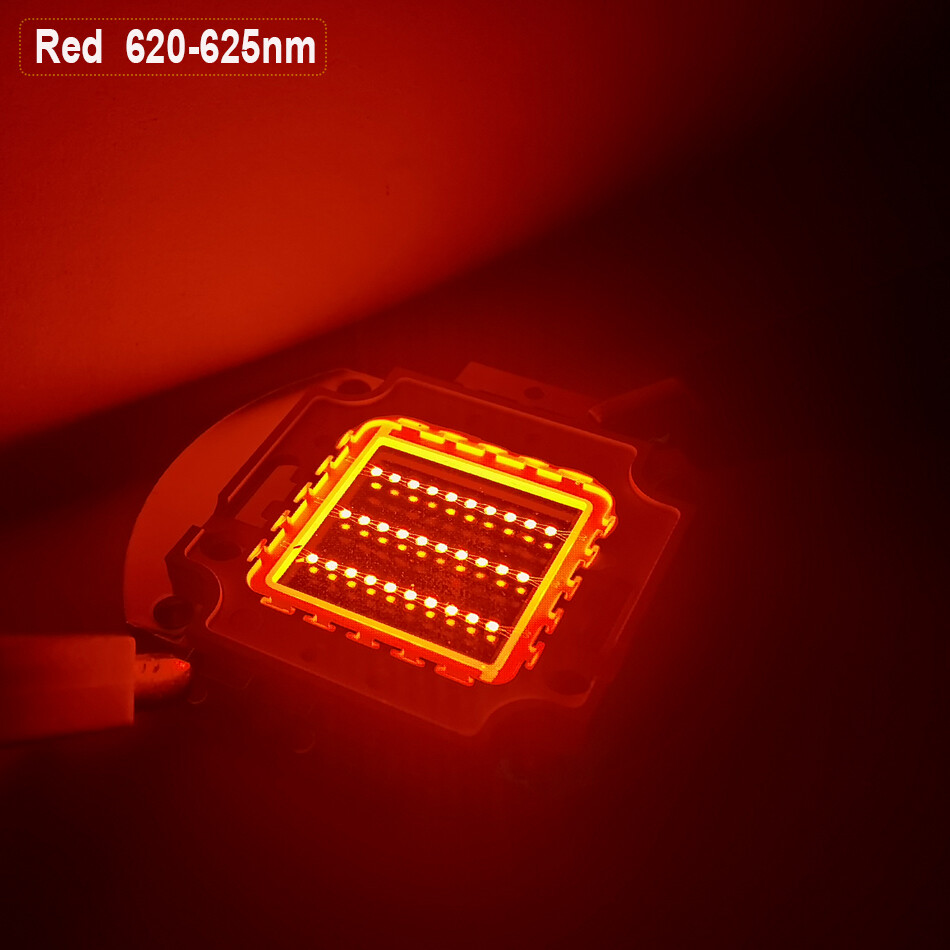 3W 10W 50W 100W High Power Smd Led Chip Red 620nm 660nm Light Emitting Diodes