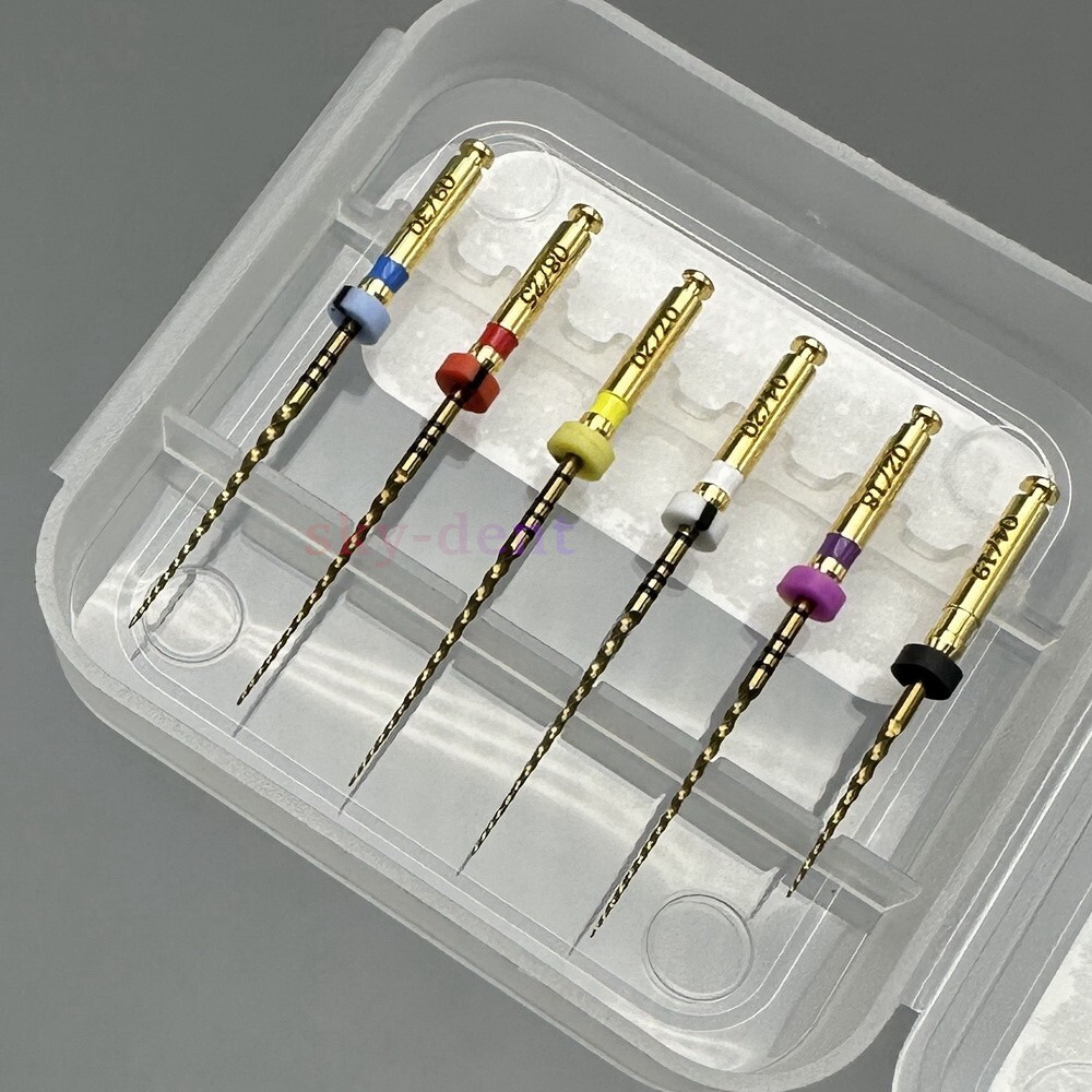 6pcs/Box Dental Endo Rotary Files SX-F3 NITI Root Canal Safe Files 21/25/28/31mm