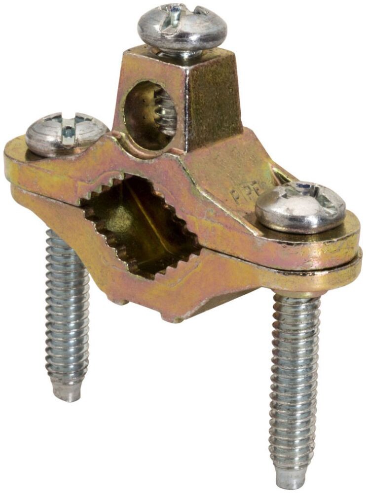 Southwire 620BP, 1/2 to 1″ IPS, 10 to 2 AWG, Die-Cast, Wire Ground Clamp, 1 pc