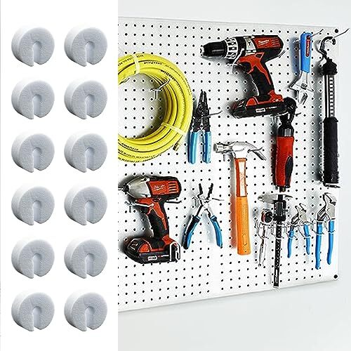 100 PCS Peg Hook Stoppers Inventory Control Clips for 1/4 Pegboard Hooks and