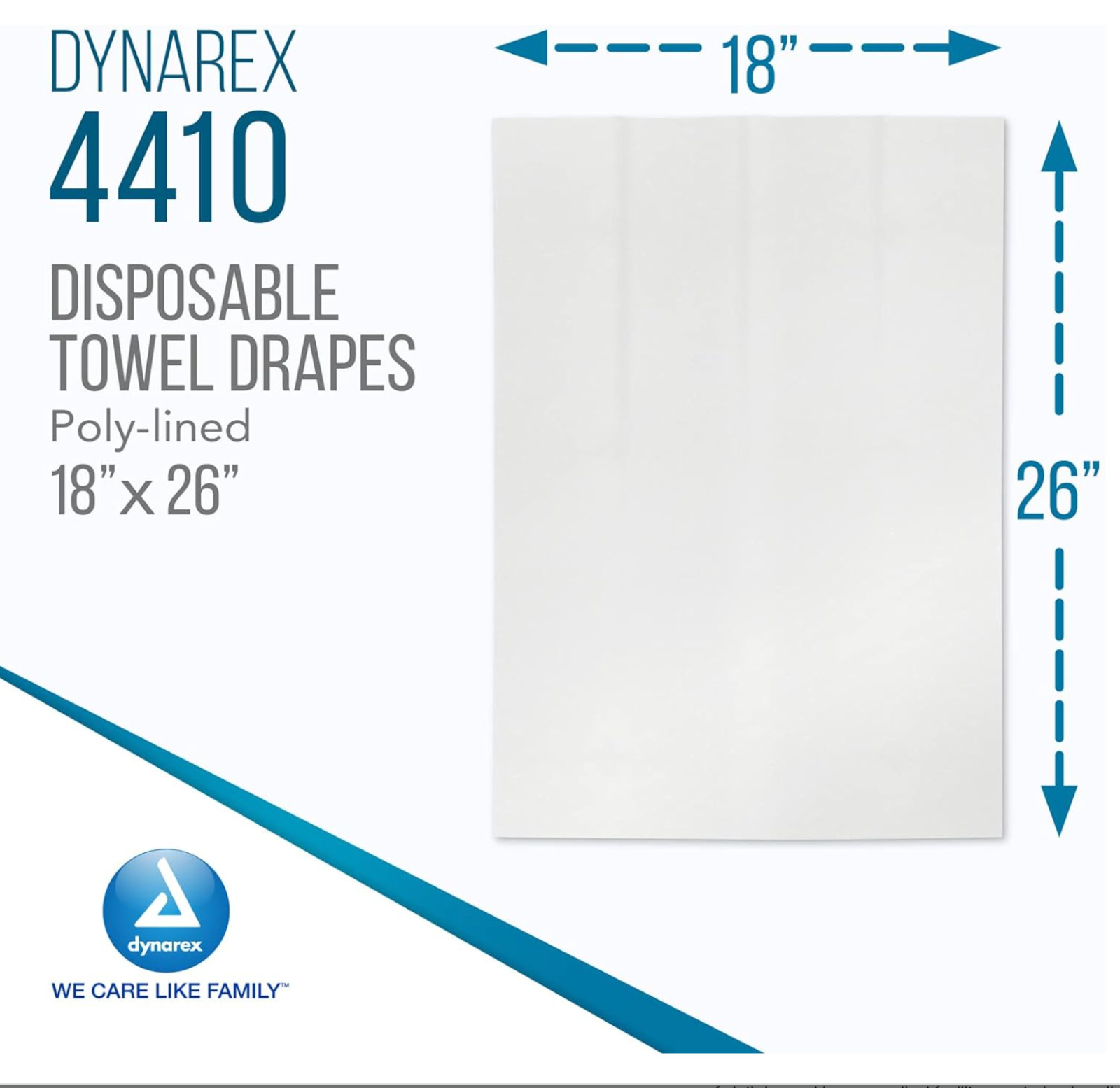 Dynarex General Purpose Towel Drape Sterile 18 W X 26 L Case of 50 / Code 4410