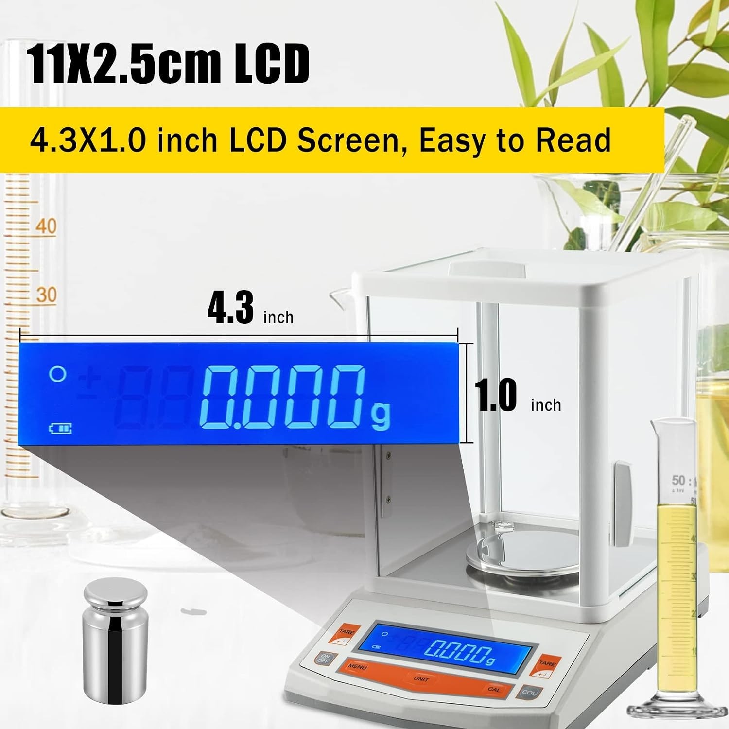 200g x 0.001g 1mg Lab Analytical Balance Digital High Precision Scale Scientific