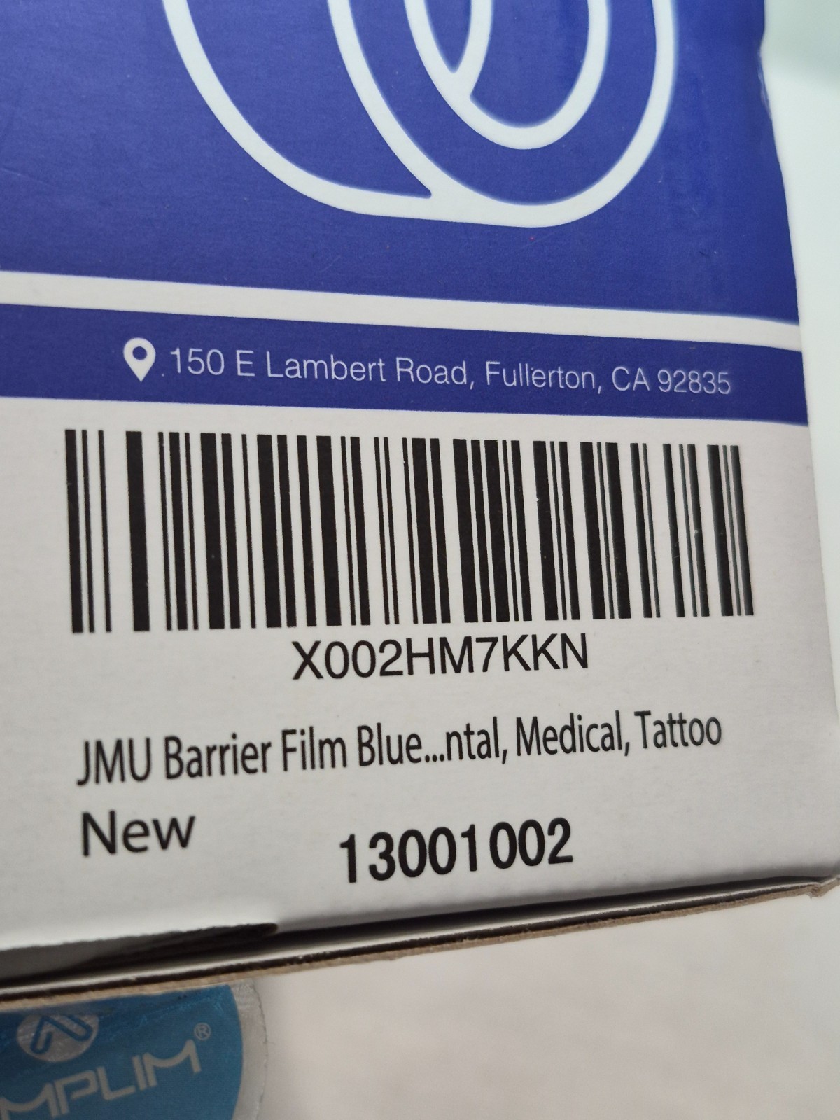 JMU Barrier Film Roll Tape Blue 4″ x 6″ 1200 Sheets Dental Barrier Film Roll