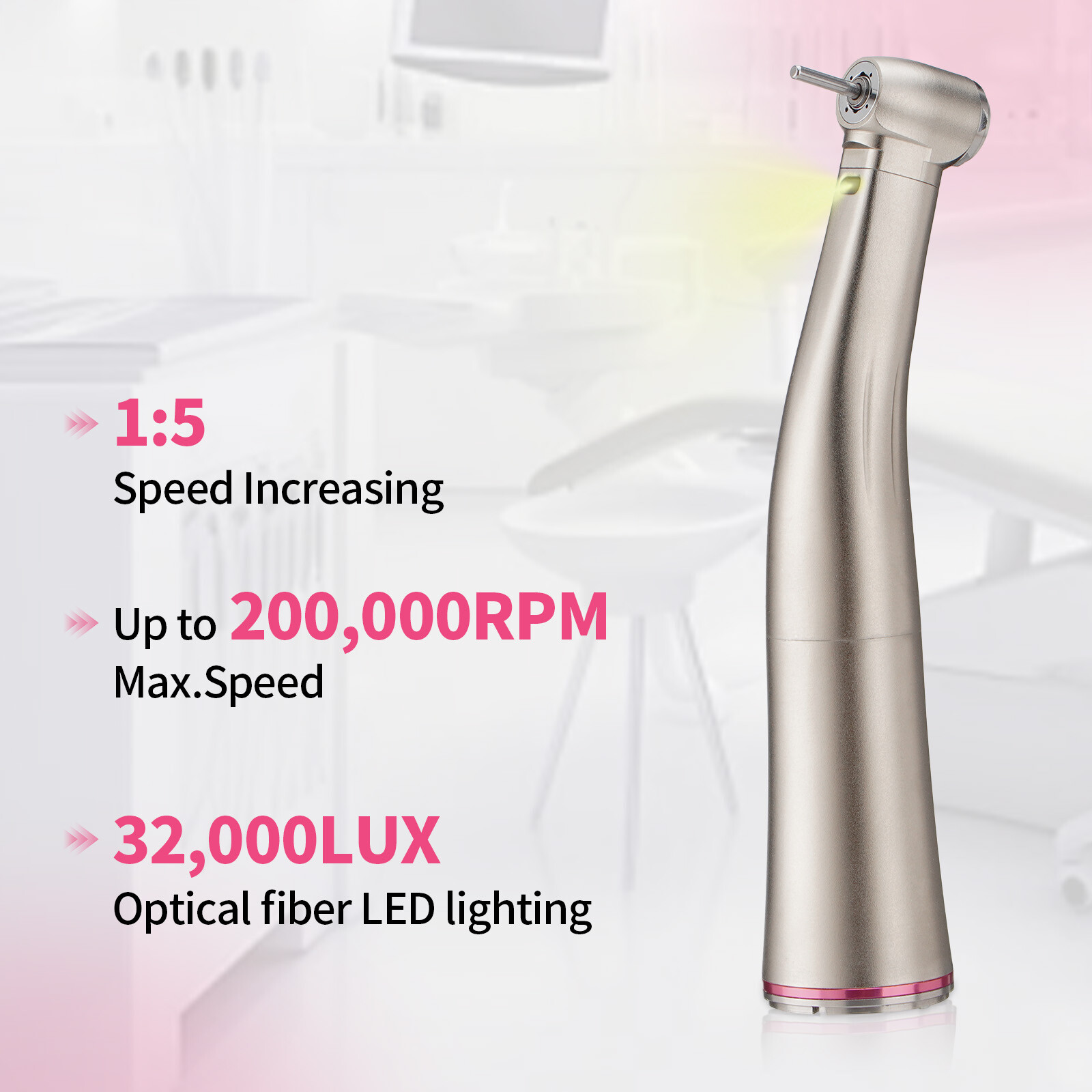 Dental Brushless LED Electric Micro Motor 1:1/1:5 Increasing Dental Handpiece US