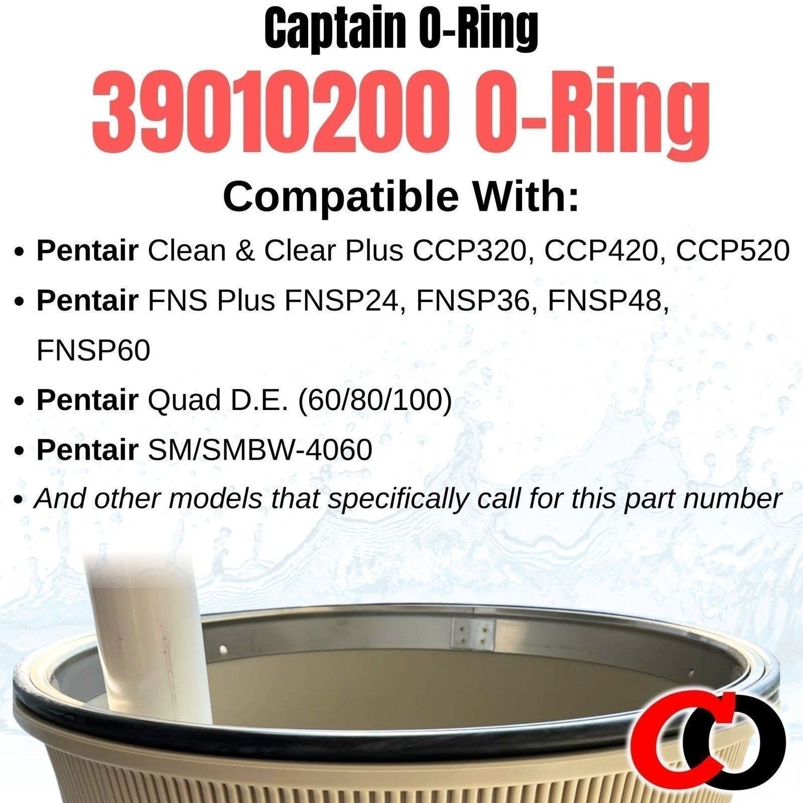 39010200 O-497 O-Ring for Pentair Clean Clear Plus 320/420/520 FNS 24/36/48/90