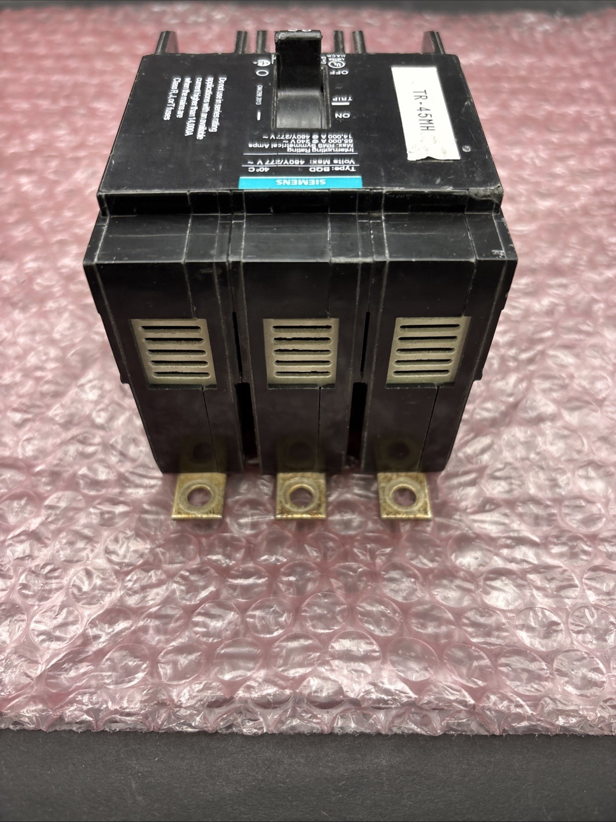 Siemens BQD360 Bolt-On Breaker 60A 3 Pole 480Y/277V *GREAT CONDITION*