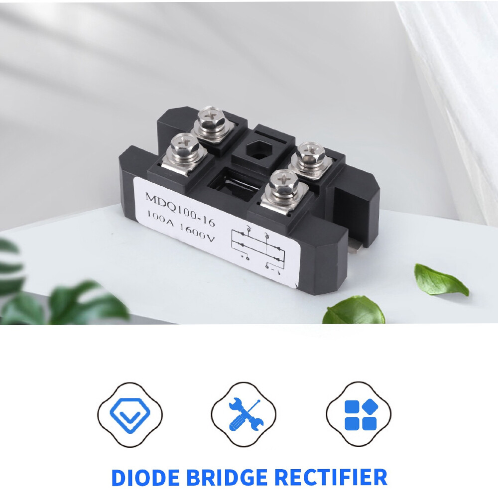 2X 4 Terminals Single-Phase Diode Bridge Rectifier MDQ 100A Amp High Power 1600V