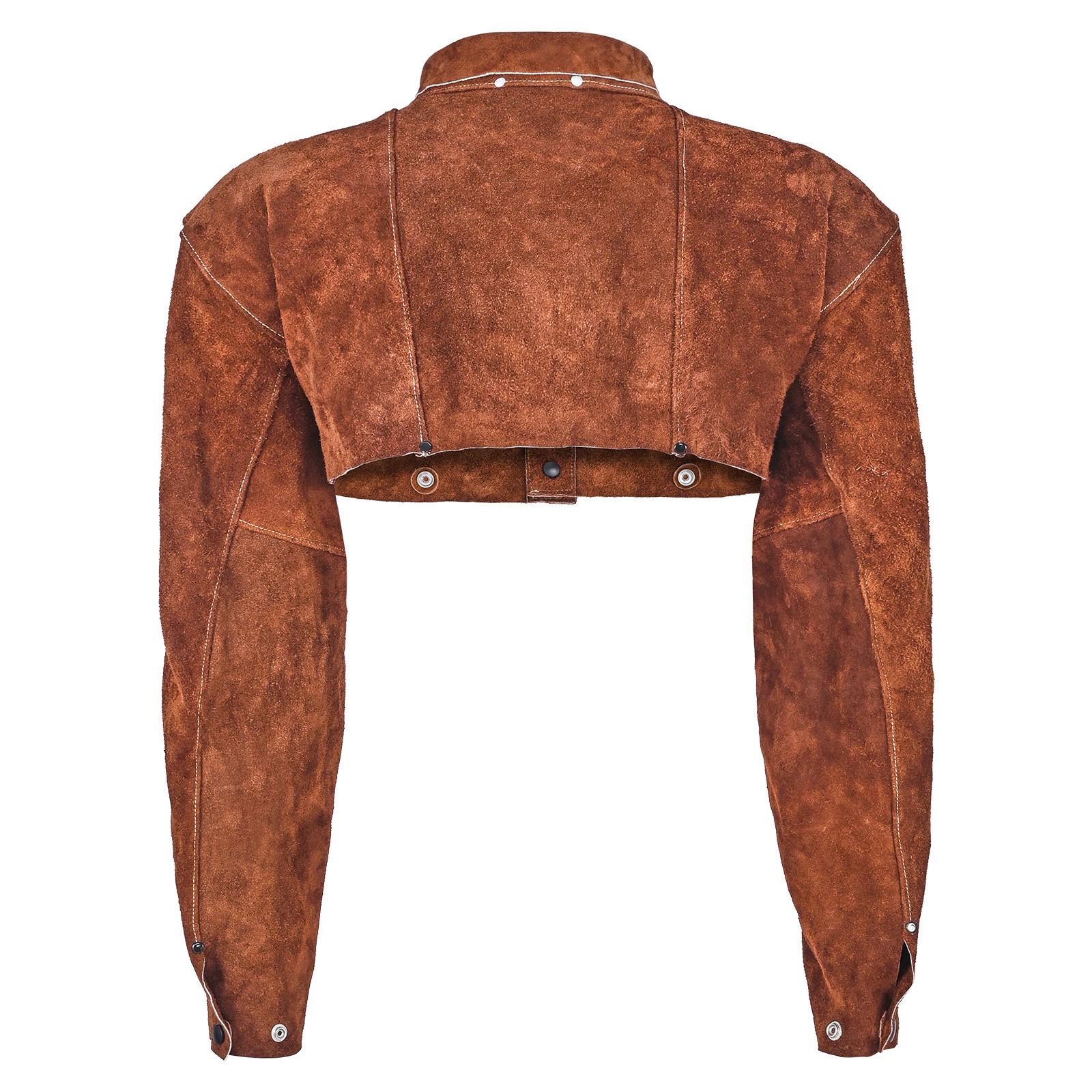 Uimoso Leather Welding Cape Sleeve, Flame-Resistant, Heavy-Duty, Size L
