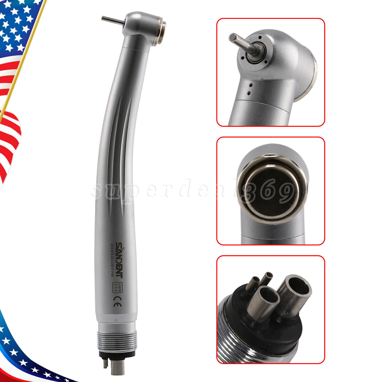 5 Type NSK Style Dental E-generator LED /High Speed No LED Handpiece 2/4Hole tr