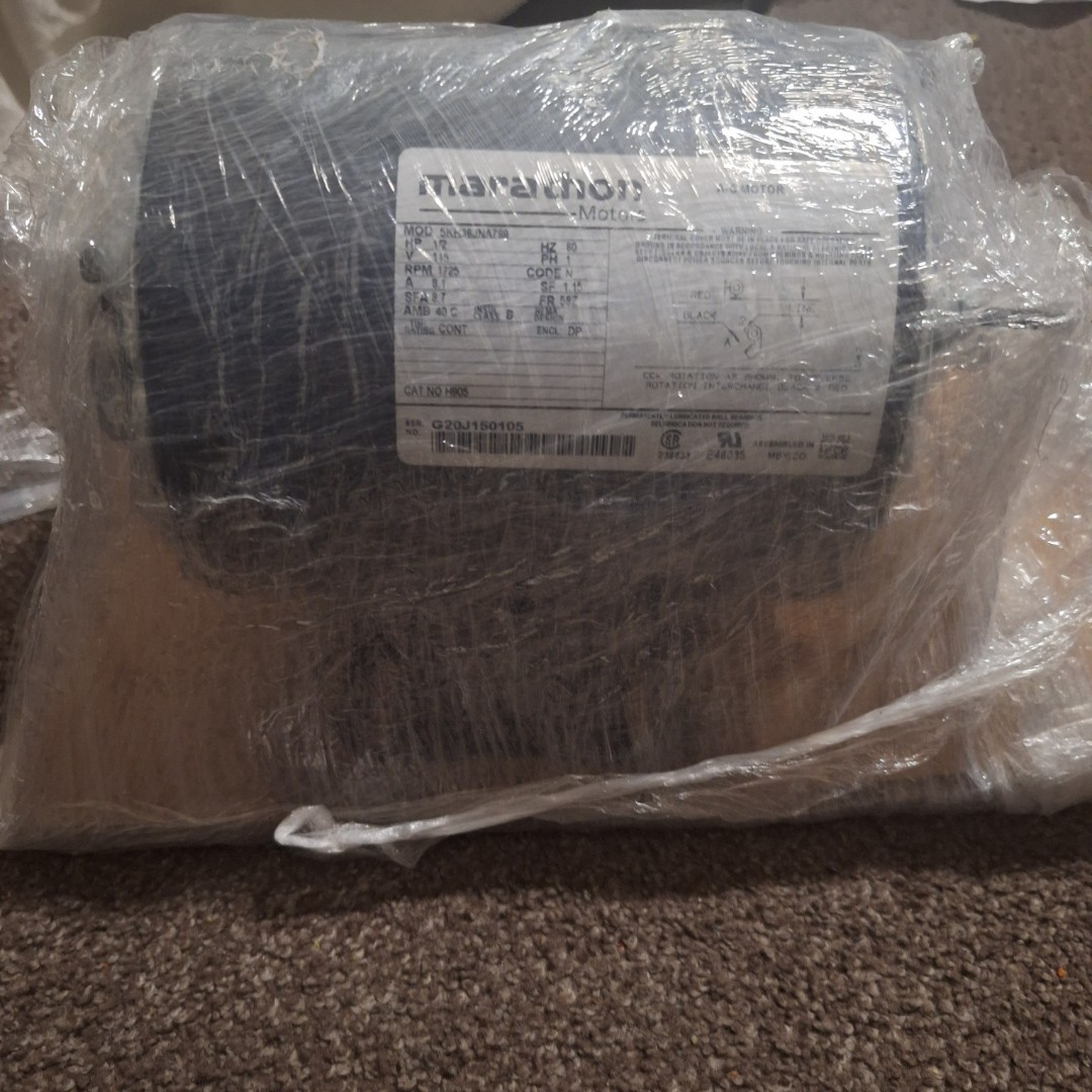 Marathon Motor 1/2HP 115V 1725 RPM NEW