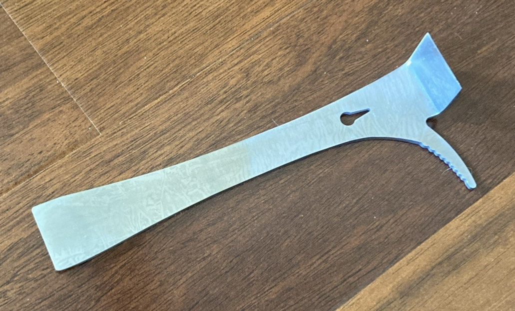8.25″ Long Stainless Steel Red Metal Hive Tool Double Ended w/ Hook –