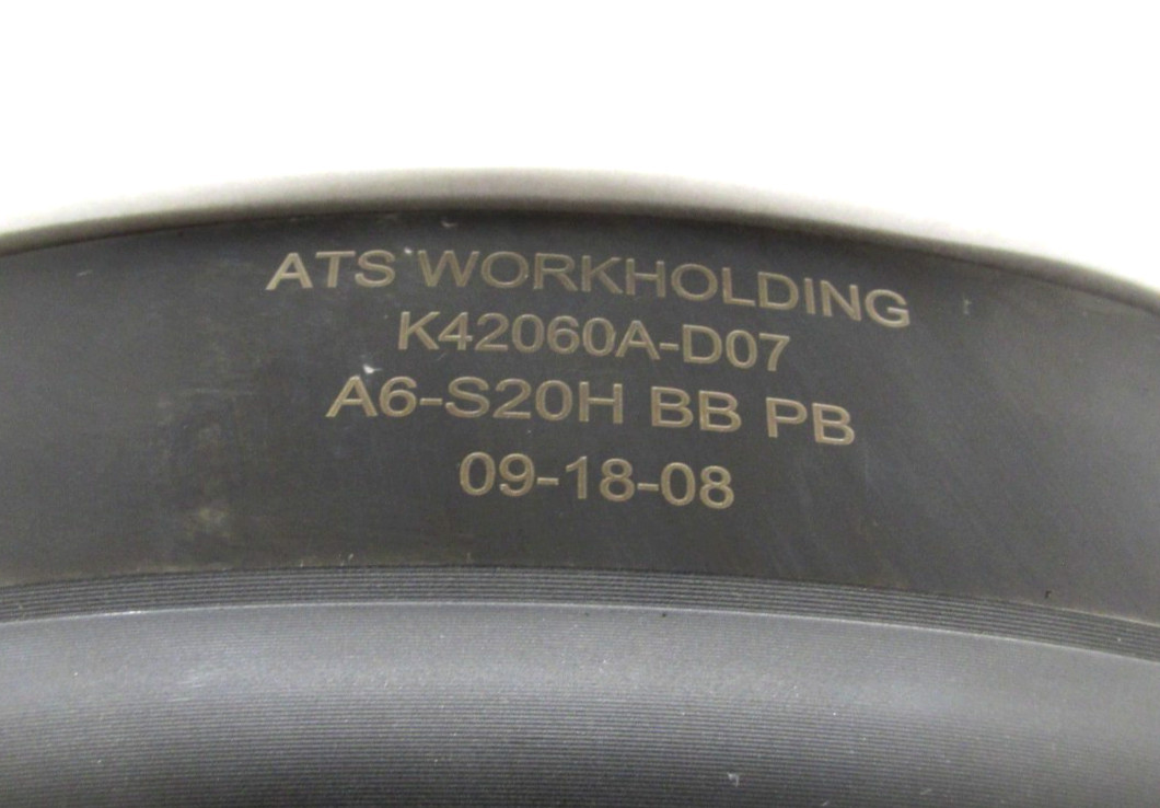 NEW! ATS S20 COLLET CHUCK CNC LATHE PULLBACK NOSEPIECE w/ A2-6 MOUNT – #A6-S20H