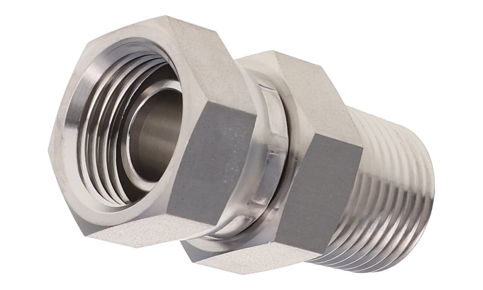 1/4″ Male NPT x 1/4″ Female NPSM Pipe Swivel Straight Adapter 316 1404-04-04-SS